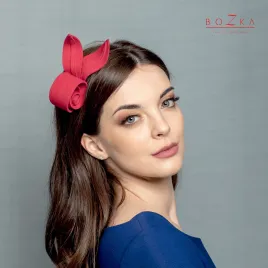 Ozdoba do włosów- Czerwony kwiat.