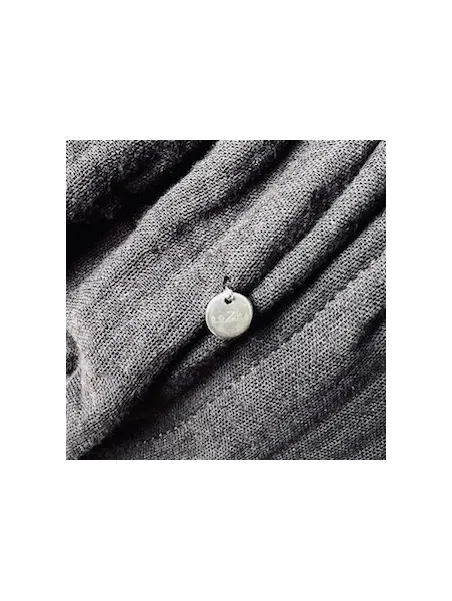 Muślinowy ozdobny turban z różą czekoladowy.