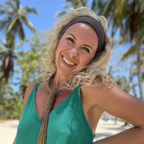 Wygodna elastyczna opaska na głowę gorzka czekolada