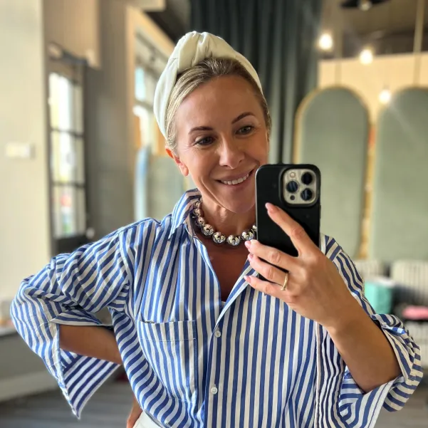 Opaska damska z supłem mascarpone.