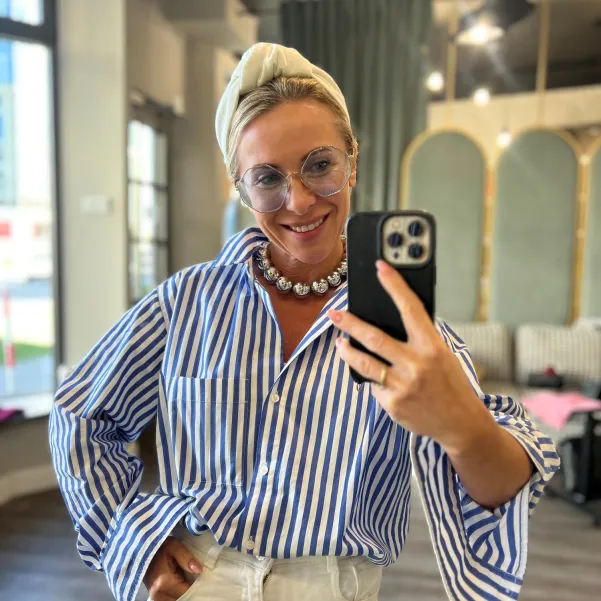 Opaska damska z supłem mascarpone.