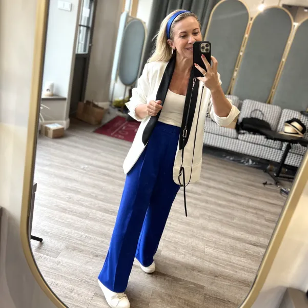 Chabrowa satynowa opaska gładka