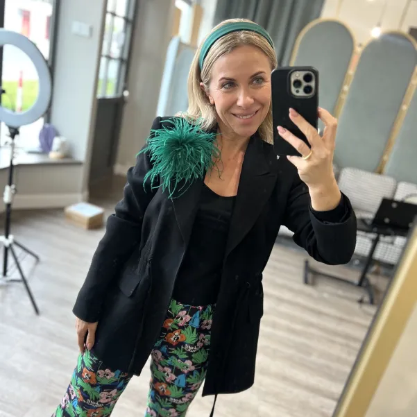 Uniwersalna gruba opaska błyszcząca zieleń