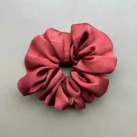 Gumka do włosów satynowa bordo mała.