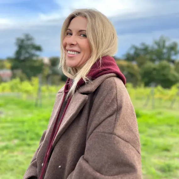 Balaclava z kapturem damska – bordo, wkładany