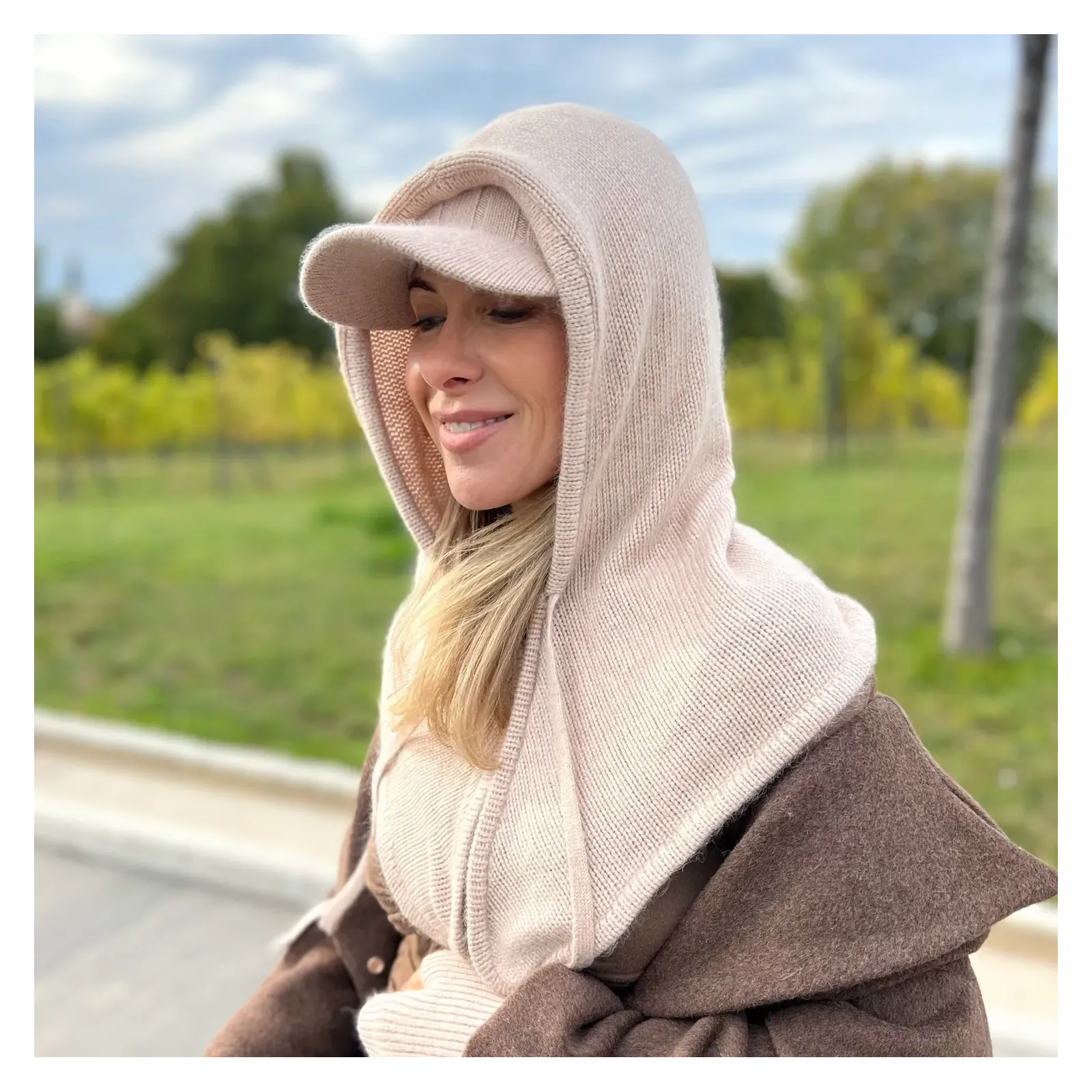 Komplet zimowy beżowy