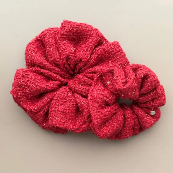 Czerwona tweedowa duża gumka