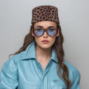 Elegancki toczek leopard print.